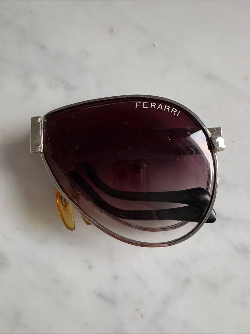 Vintage Ferrari Folding Aviator Sunglasses
